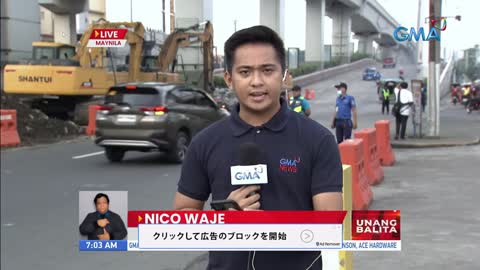 Bahagi na Maasavsay Blvd, tinitibag bilang paahahanda