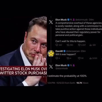 Elon Musk calls for the overhaul of agencies