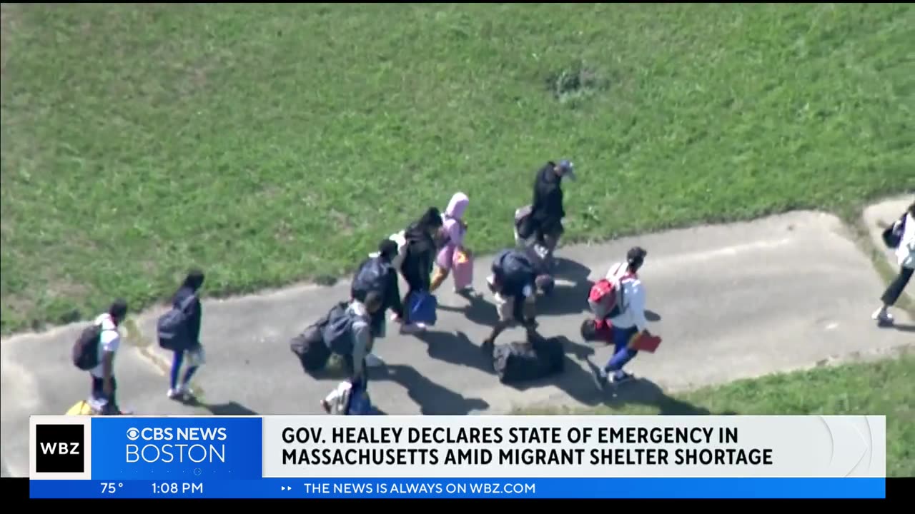 State of emergency declared for surge of migrants seeking shelter in Massachusetts