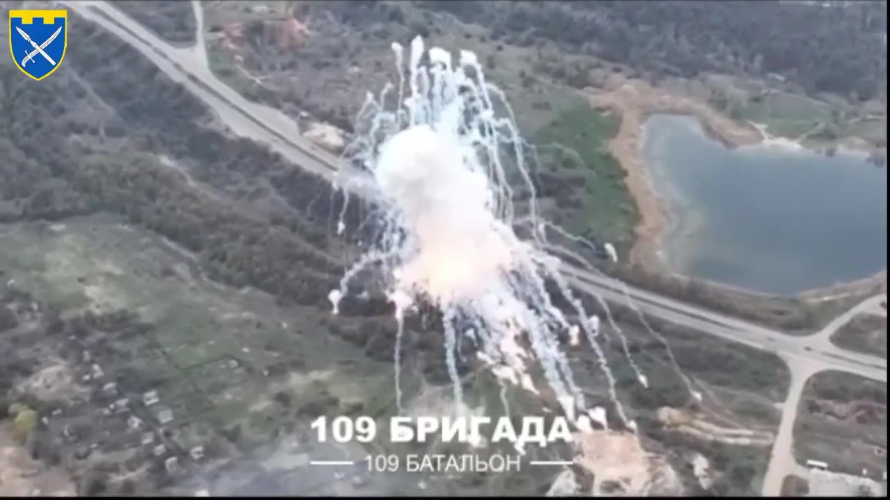 The invaders' Buk air defense system turned into fireworks