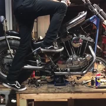 You can't kickstart an Ironhead Sportster