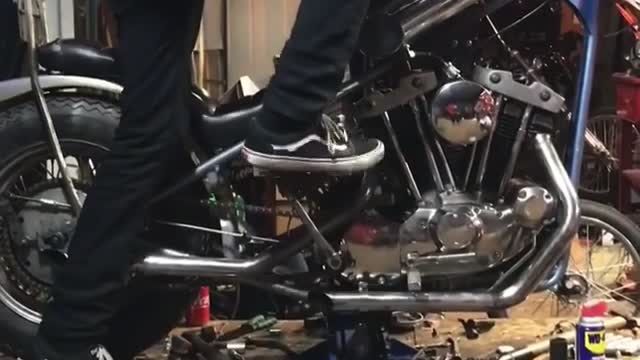 You can't kickstart an Ironhead Sportster