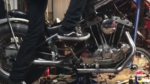 You can't kickstart an Ironhead Sportster