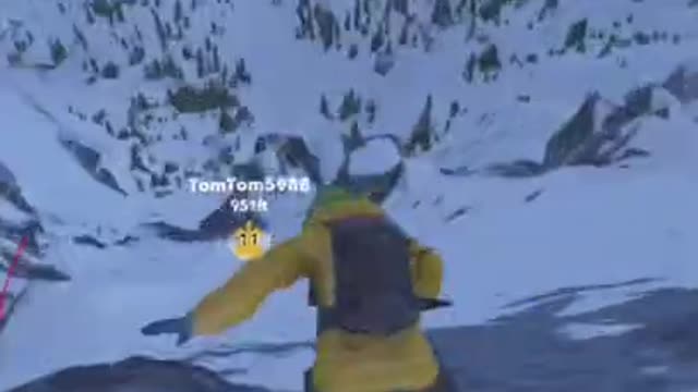 But Did You Die_!_ #steep #snowboard #cliff #die Subscribe for more!