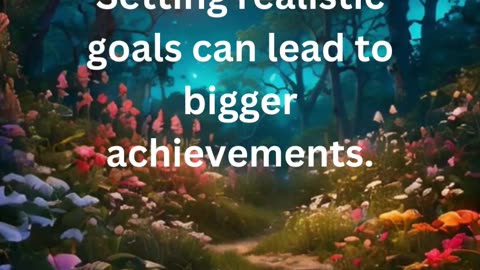 Set Goals, Stay Positive!
