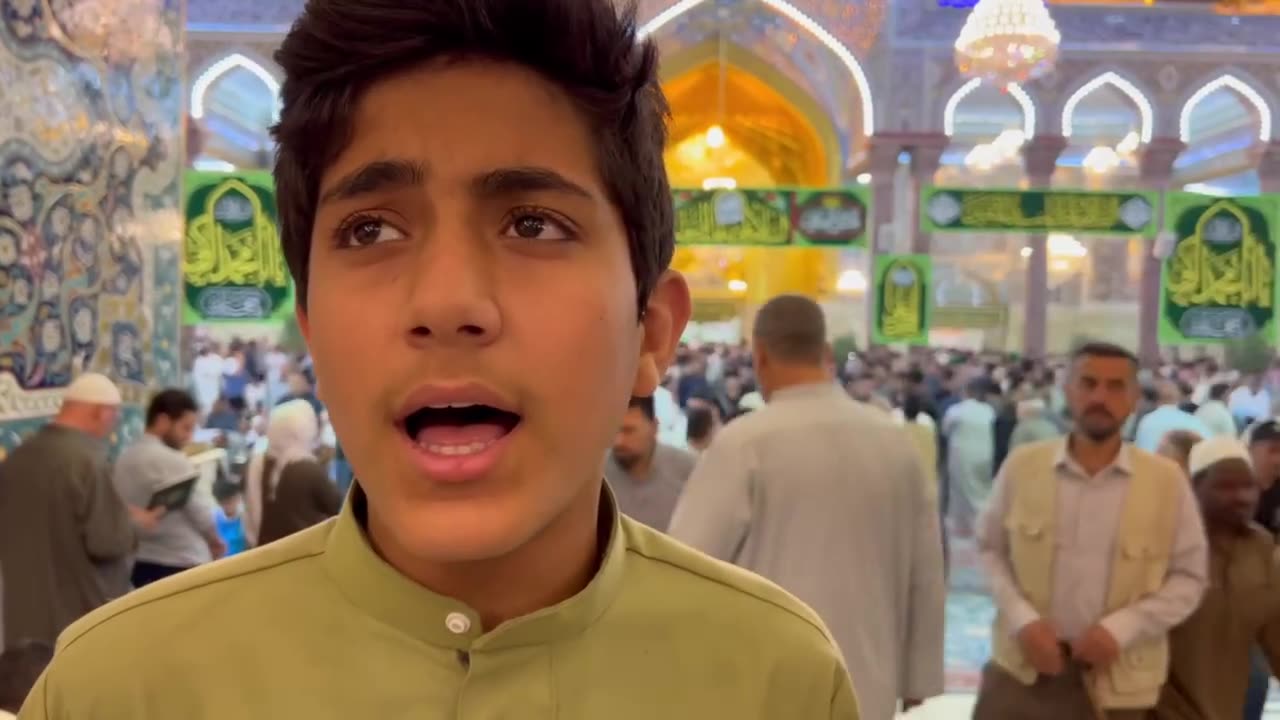 one the holy shrine of Hazrat Imam Hussian A.S