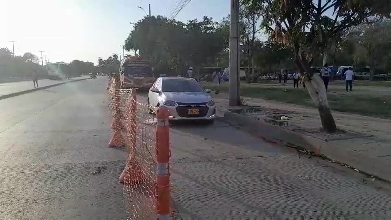 Contraflujo en la avenida Pedro de Heredia