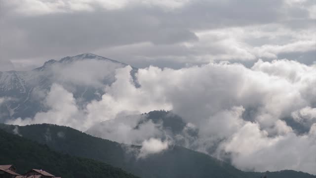Hills and cloud