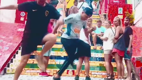 Os Gringos ficaram surpresos com essa dança ��