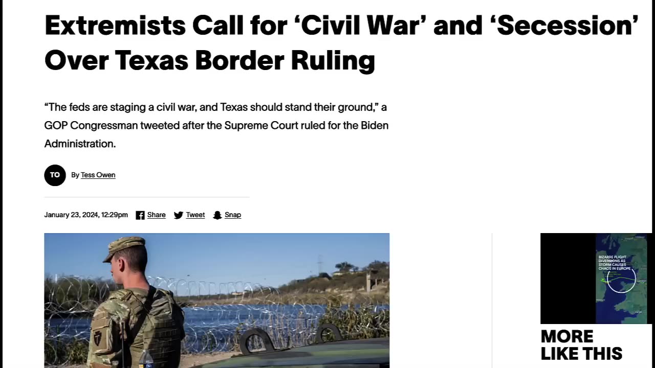 A TEXAS SIZED PSYOP AT THE SOUTHERN BORDER! STATE VS FEDERAL GOVERNMENT SEEDS PLANTED FOR CIVIL WAR!