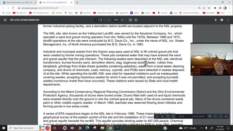 Ohio state toxic military bases
