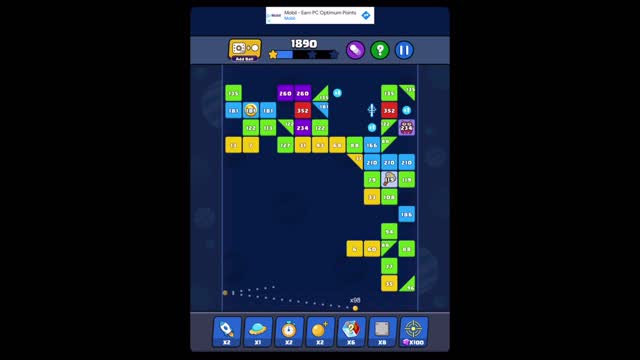 Bricks Ball Crusher Level 453 walkthrough