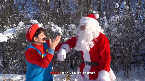 Super Mario Saves Christmas In Real Life