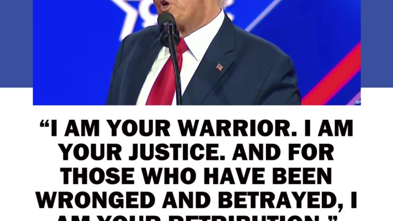 Trump- 'I am your warrior' - CPAC 2023