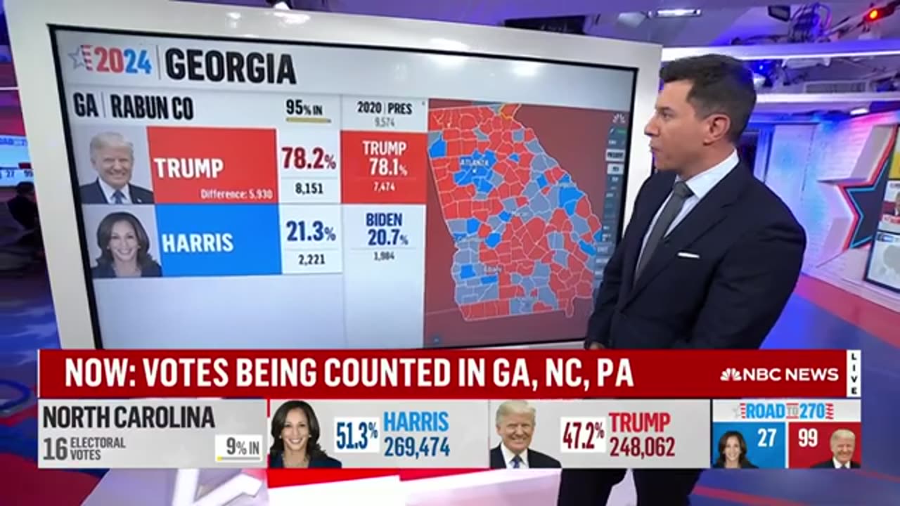 Polls Close in Florida and Massachusetts as Key States Await Results | Election 2024 Coverage