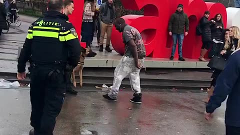 police arrest a black man