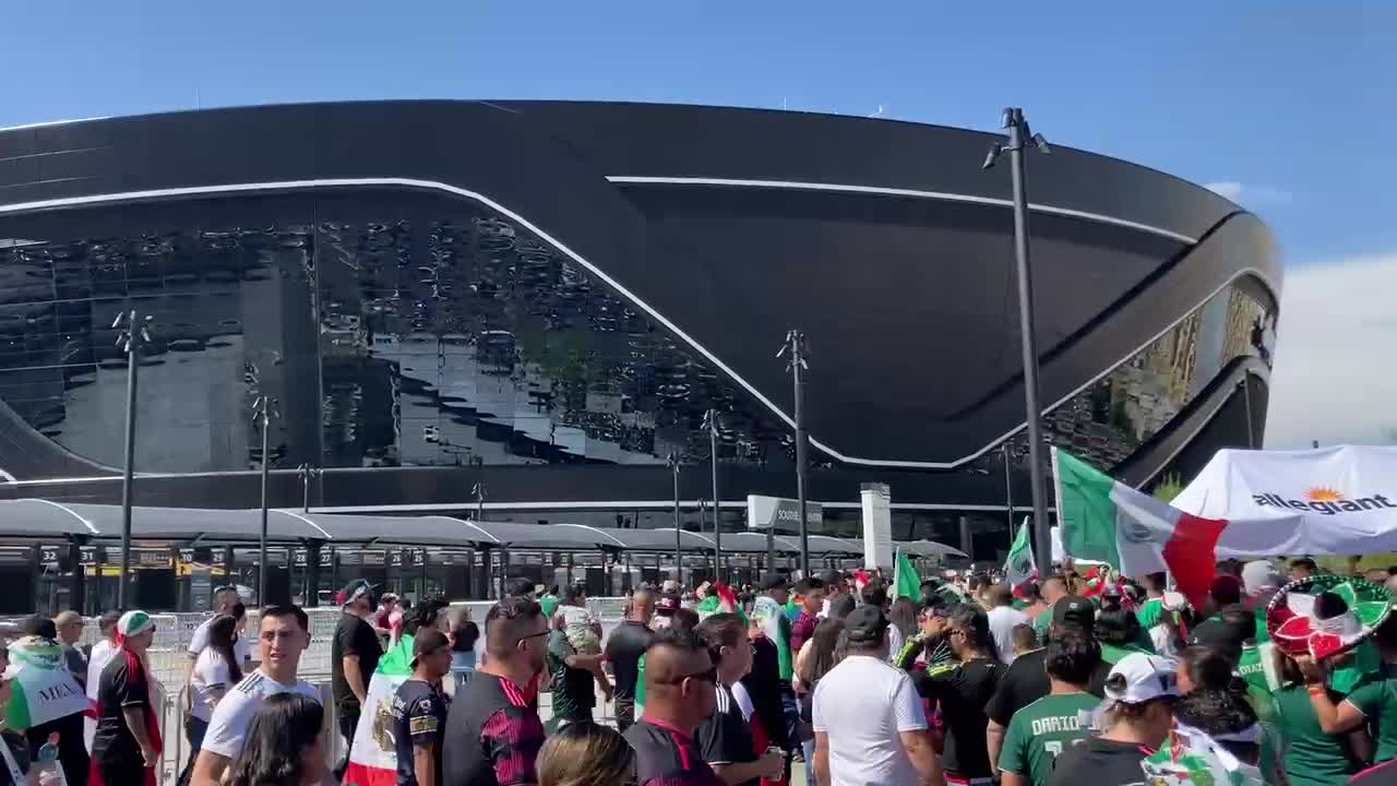 Mexican Soccer Fans at Allegiant Stadium, Las Vegas - August 1, 2021