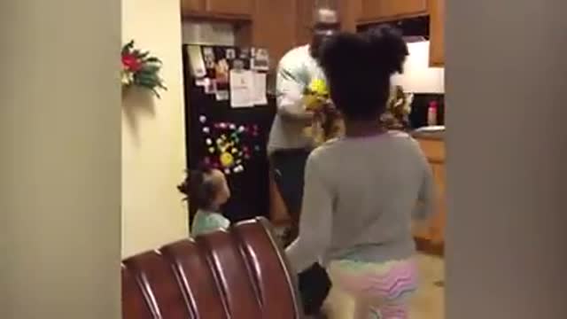 When you leave one of your children with his father Insanity hahaha 🤣😂😅🤣😂😅