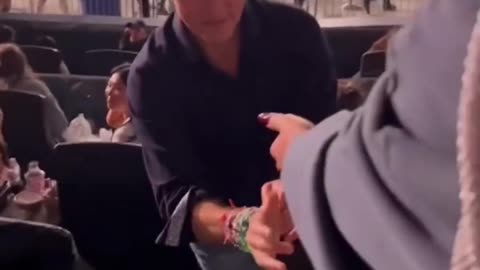 Justin Trudeau Trading Friendship Bracelets with People at the Taylor Swift Concert in Toronto