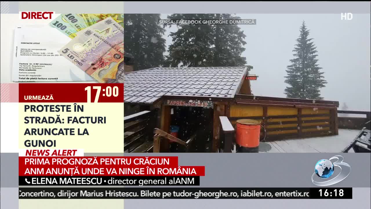 Prognoza meteo pentru Crăciun