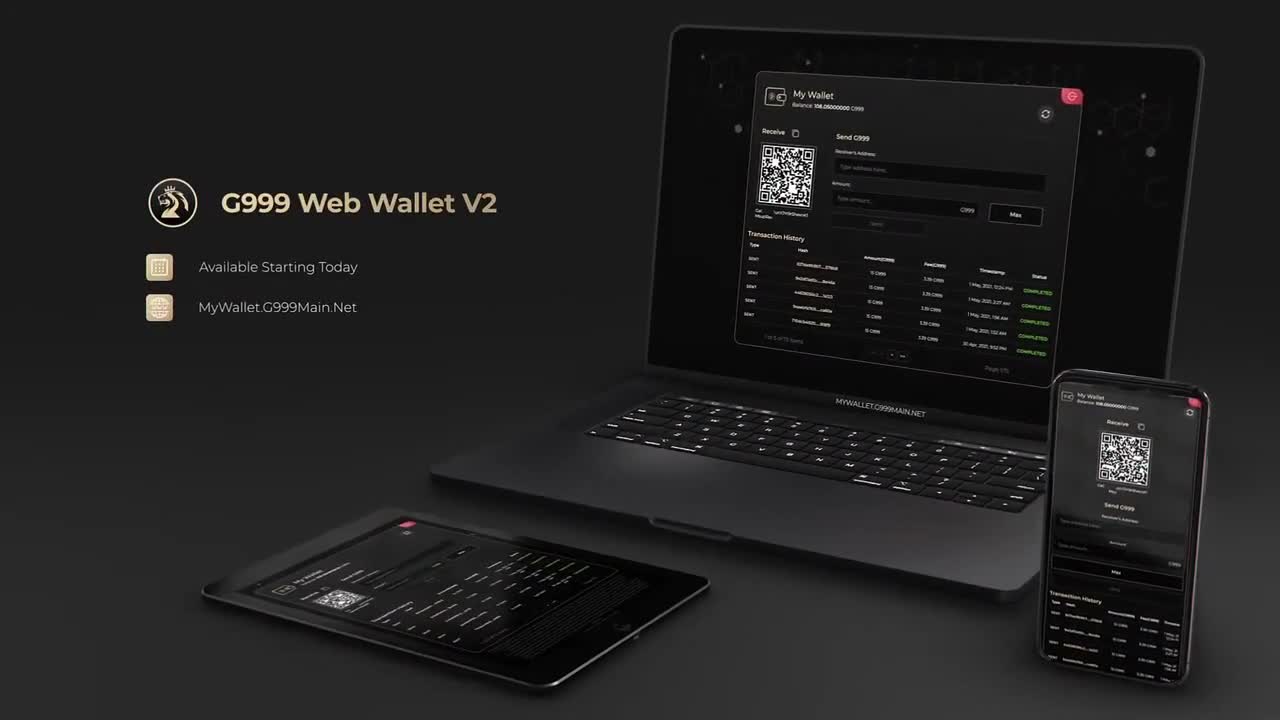 G999 Web Wallet is now available