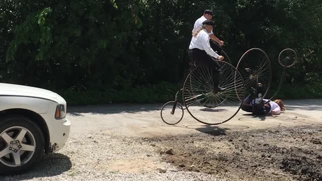 Old School Bike Face Plant