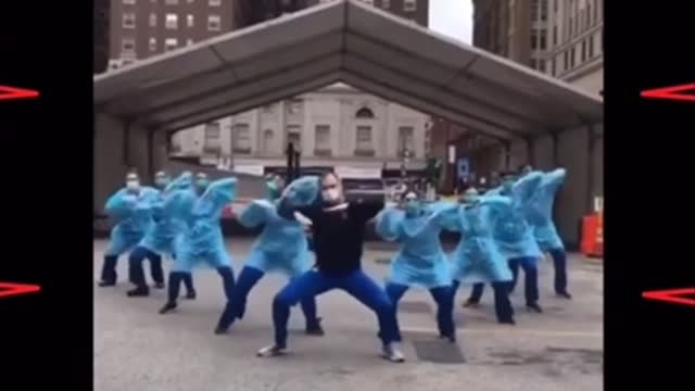 Tik tok nurses dancing to no vote no vucking song