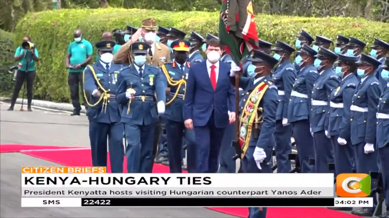 President Kenyatta hosts visiting Hungarian counterpart Yanos Ader