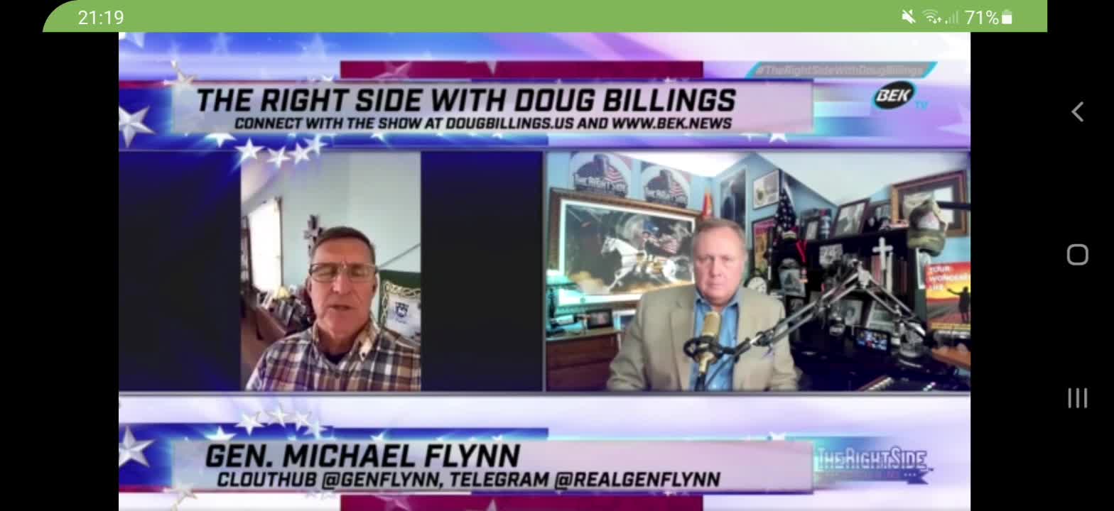 DOUG BILLINGS. GEN FLYNN. CONSPIRACYTHEORY NOW = CONSPIRACY FACT. FRAUD.