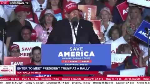 Trump: "I'll probably have to do it again." Oct 22