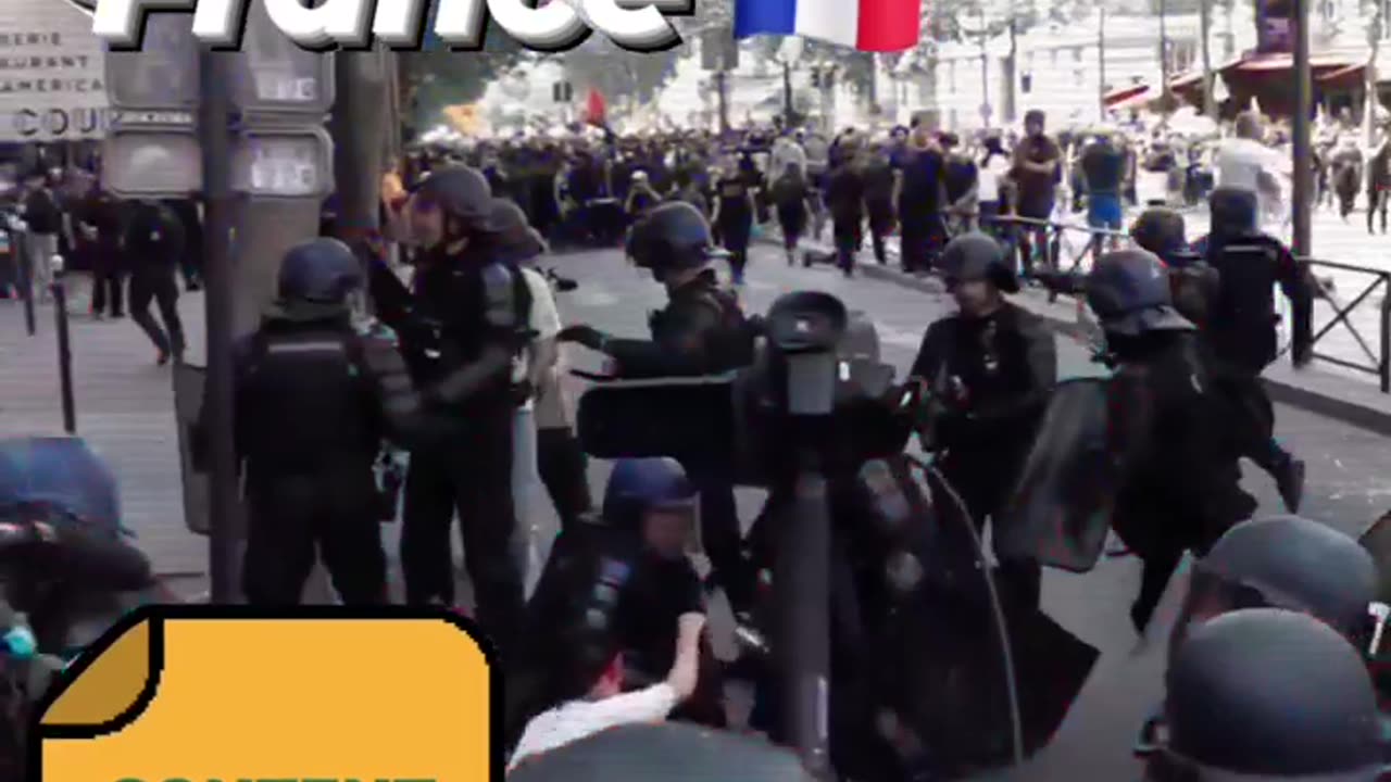 Escalating violent protests in #france