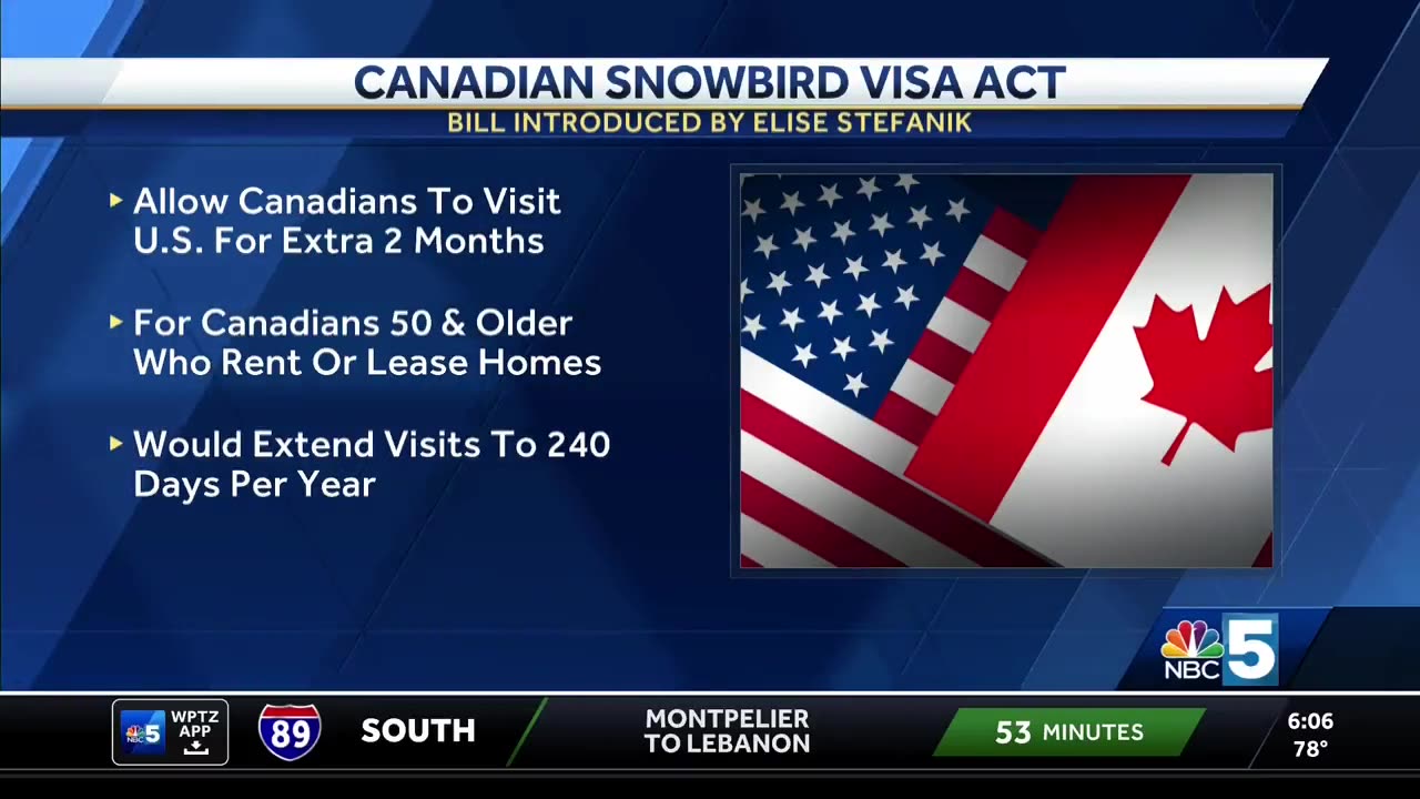 Elise Introduces Canadian Snowbird Visa Act 07.09.2023