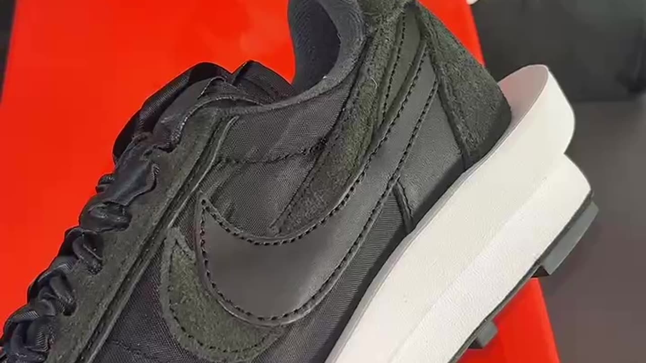 Nike LD Waffle Sacai Black Nylon