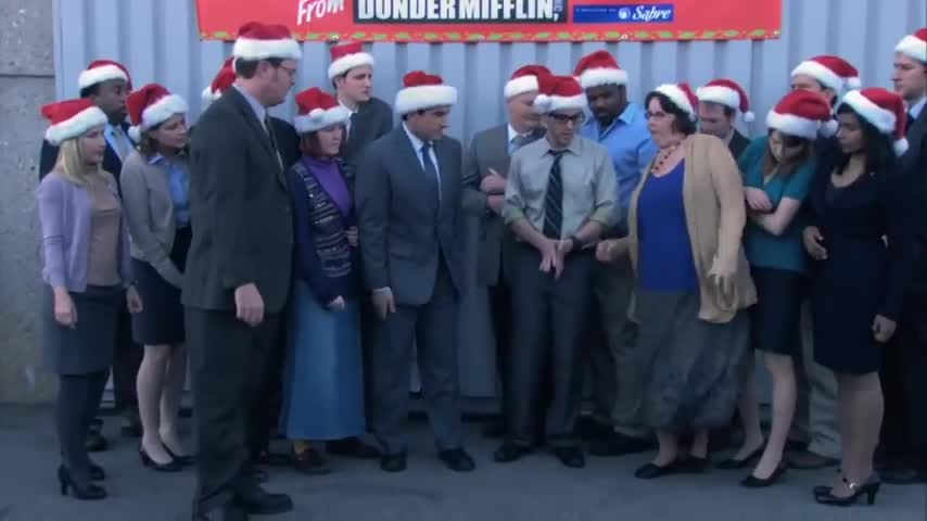 Christmas Photo Fail - The Office US