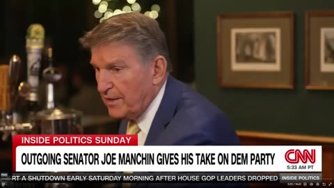 New — Joe Manchin unplugged as he leaves the Senate.