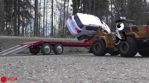 Container Trucks Go Wrong, Crash Police Car | Funny Car Fails Compilation - Woa Doodles