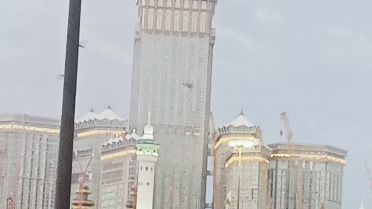 Makkah clock tower view in morning