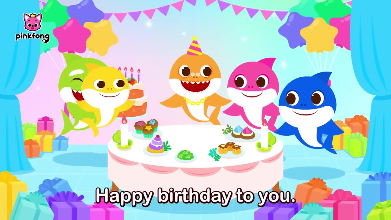 Happy Birthday Song (Hiphop Version) _ Happy Birthday, Grandma Shark! _ Pinkfong Song for Kids