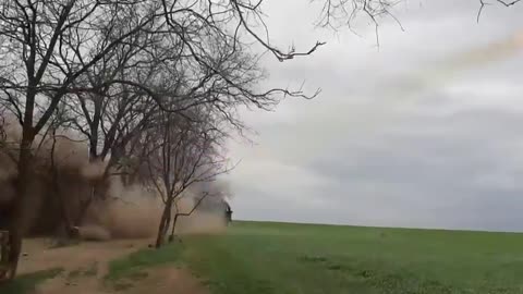 Ukrainian SAM Engages Target