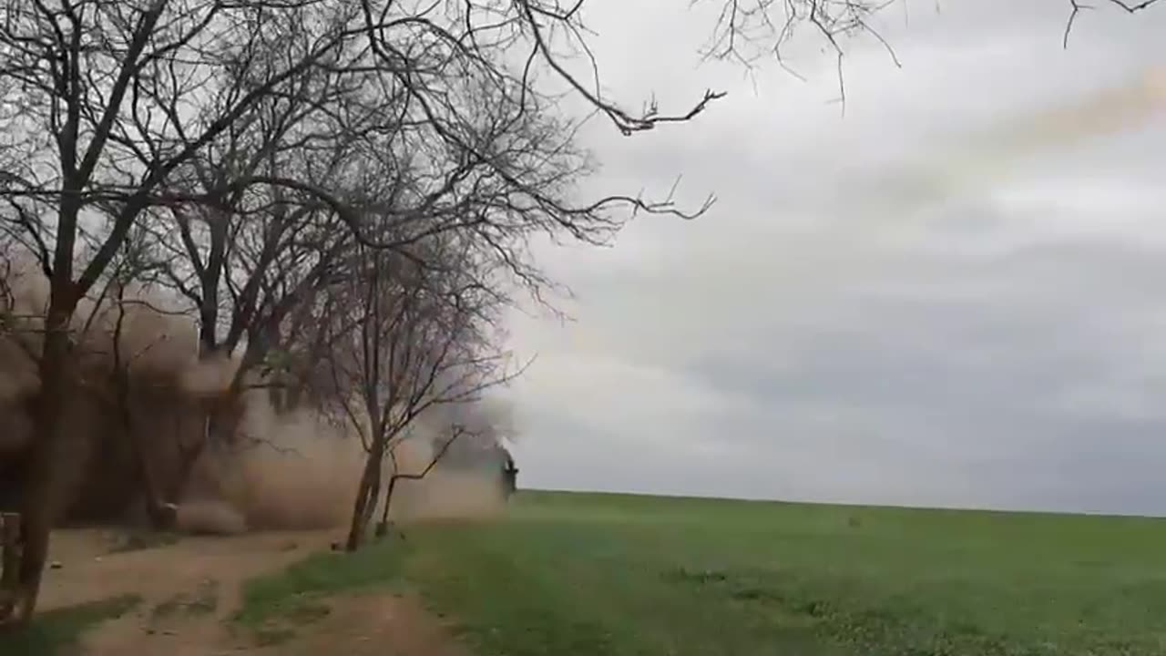 Ukrainian SAM Engages Target