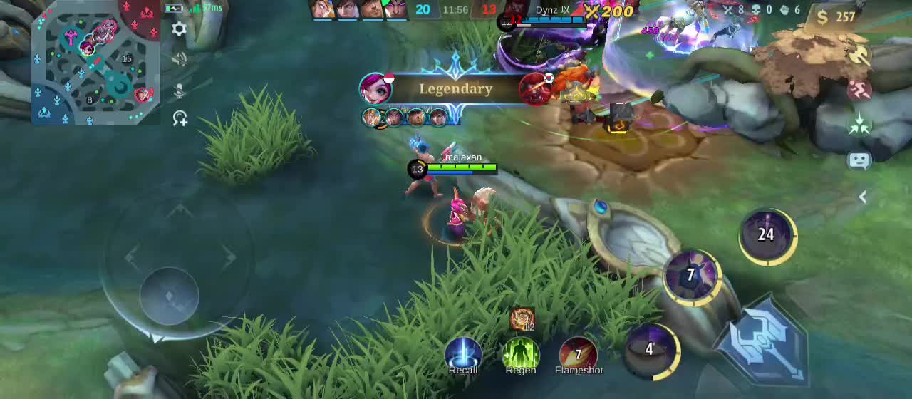 MOBILE LEGEND NANA SKILL DOUBLE KILL UNSTOPABLE
