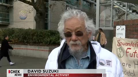 David Suzuki says pipelines will be 'blown up' if leaders don't act on climate change