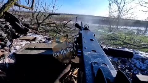 Ukrainian M2 Gunner Lays Down the Lead