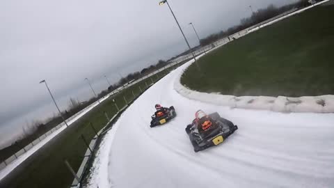 Max Verstappen and Pierre Gasly Go Karting On Ice