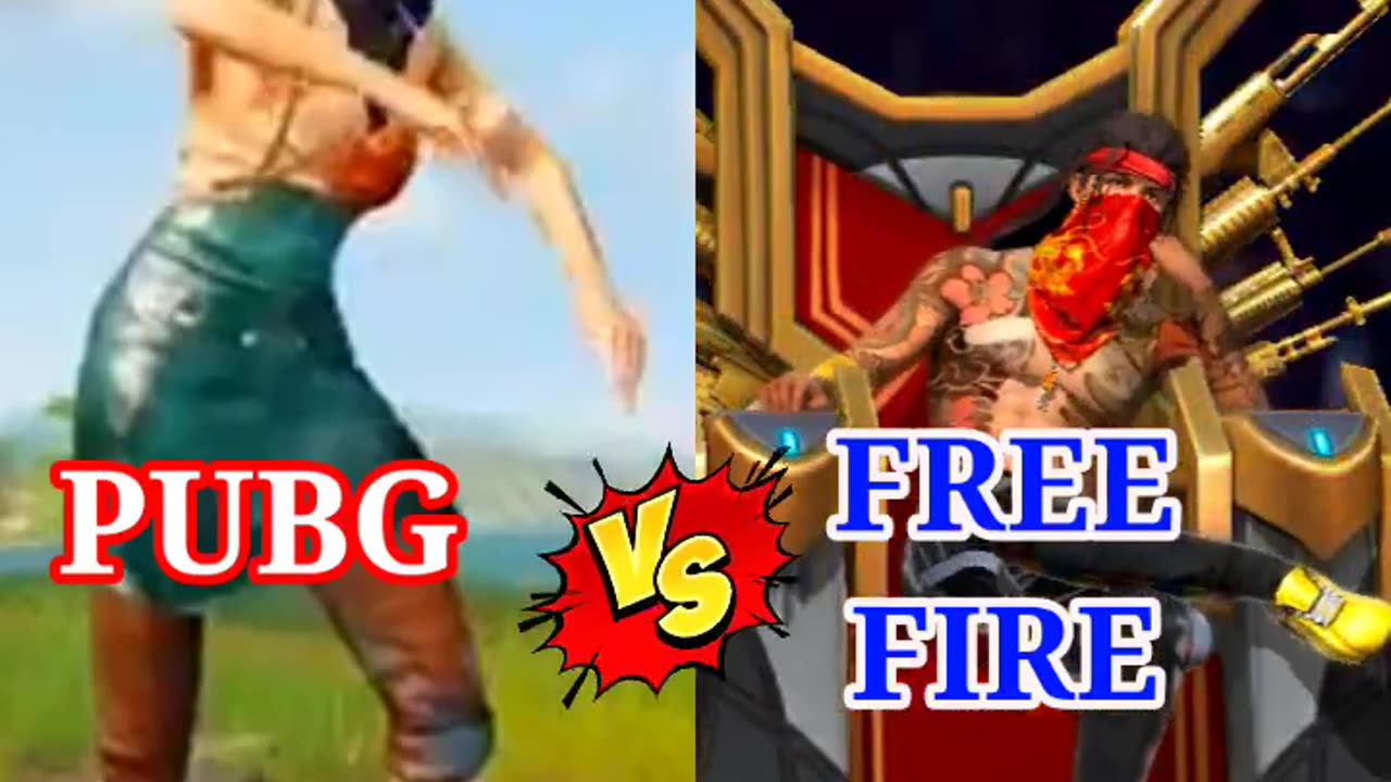 Pubg vs FreeFire funny videos