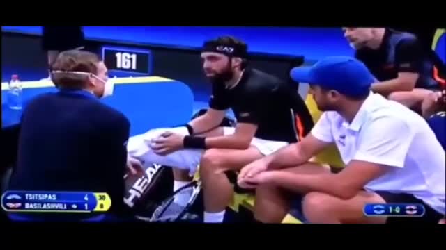 MALORE IN DIRETTA DEL TENNISTA N° 1 DELLA GEORGIA.