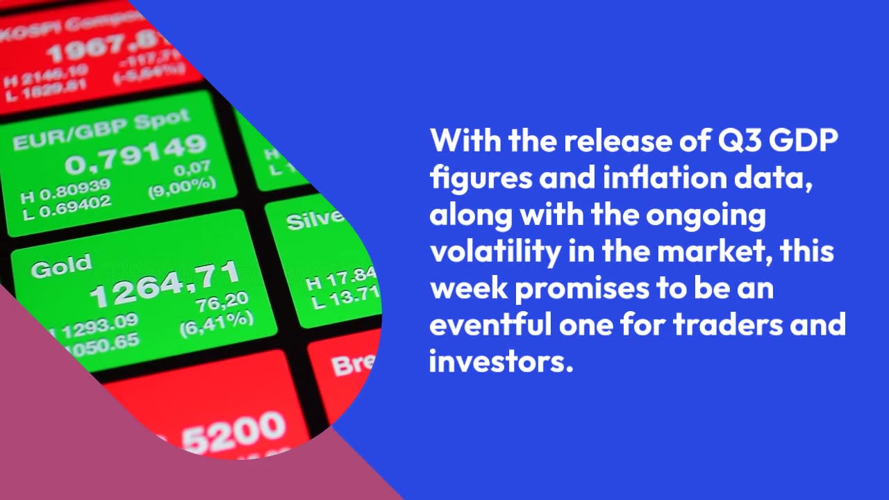 Weekly Economic Calendar: Q3 GDP Figures and More Market Volatility