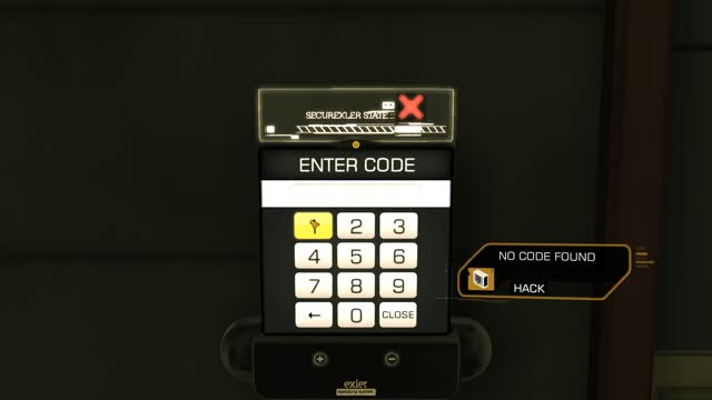 Deus Ex Human Revolution - Hengsha Court Gardens 3rd Floor Roof Access Door Code