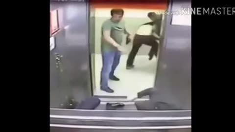 Elevator fight