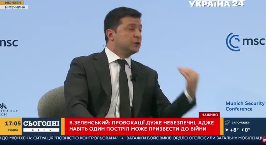 Zelensky's speech in Munich